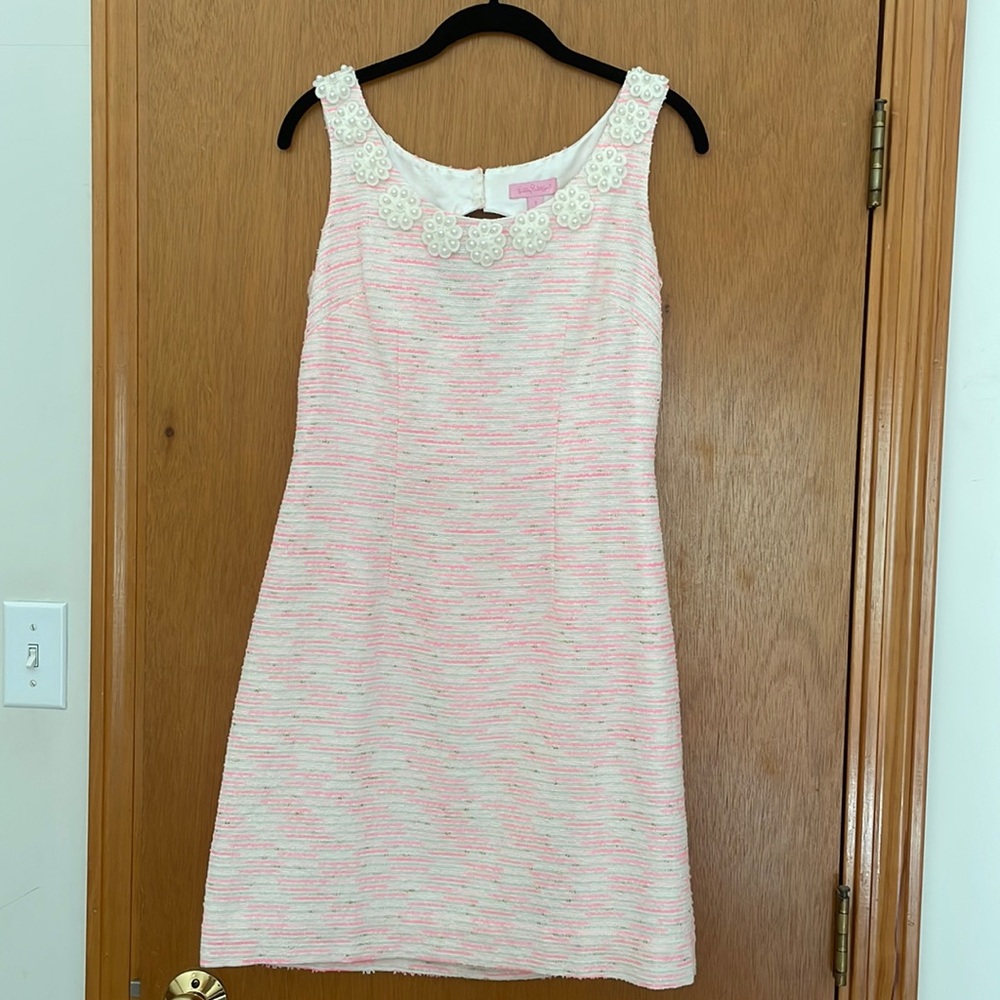 Lilly Pulitzer Tweed Pearl Dress